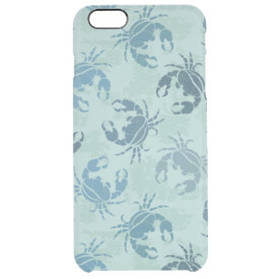 Tie Dye Pattern Of Crabs Clear iPhone 6 Plus Case