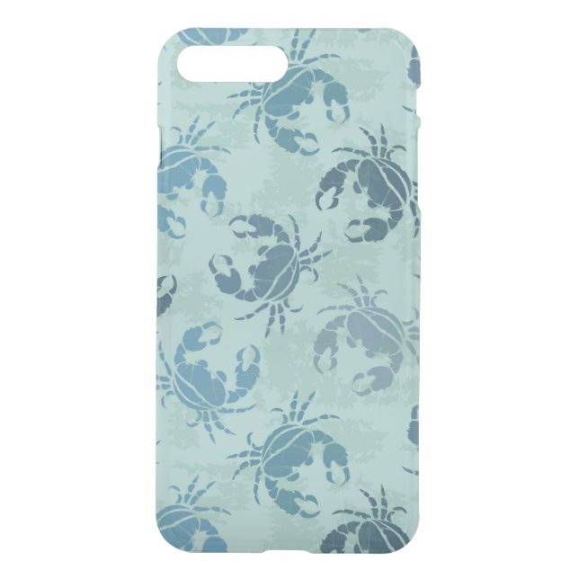 Tie Dye Pattern Of Crabs Uncommon iPhone Case (Back)