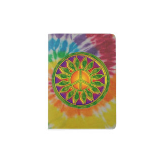 tie-dye peace passport cover