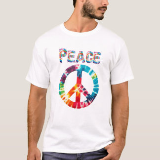 Tie-Dye Peace Sign Retro Style T-Shirt