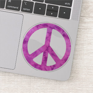 Tie Dye Peace Sign Sticker