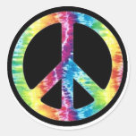 Tie Dye Peace Sign Sticker at Zazzle