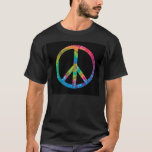 Tie Dye Peace Sign Tee at Zazzle
