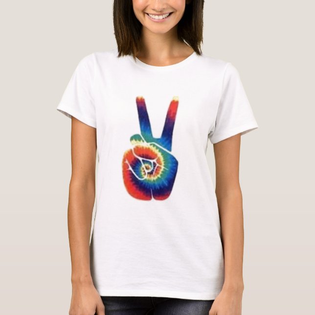 Tie-Dye Peace Sign Top (Front)