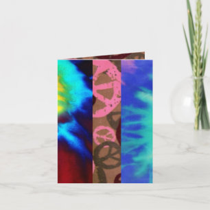 Tie Dye/Peace Signs Mix Invite! Invitation