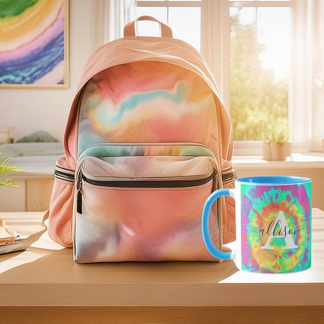 Tie dye personalized  mug (Creator Uploaded)