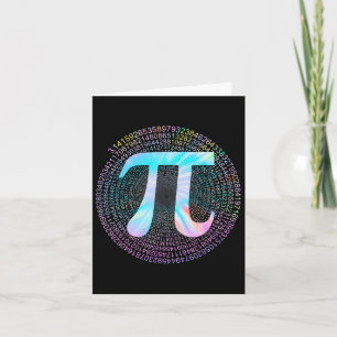 Tie Dye Pi Happy Pi Day Card