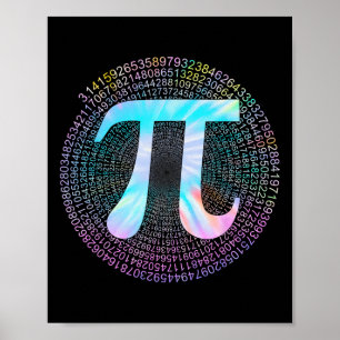 Tie Dye Pi Happy Pi Day  Poster