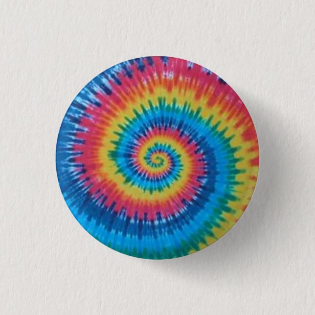 tie dye pinback button (Front)