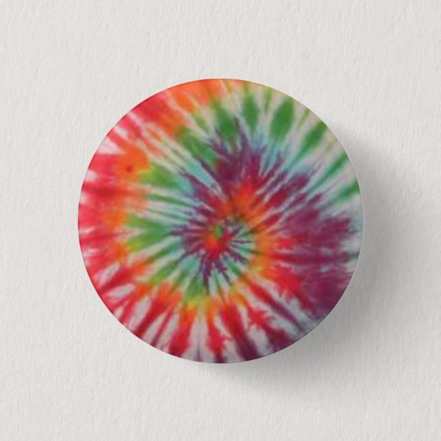 tie dye pinback button (Front)