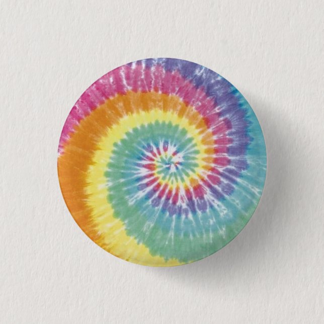 Tie Dye Pinback Button (Front)