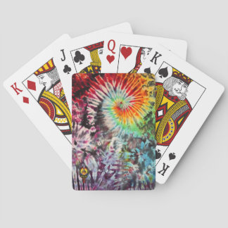 Tie Dye Poker Cards