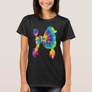 Tie Dye Poodle  Canine Dog  Pet Trainer Breeder T-Shirt