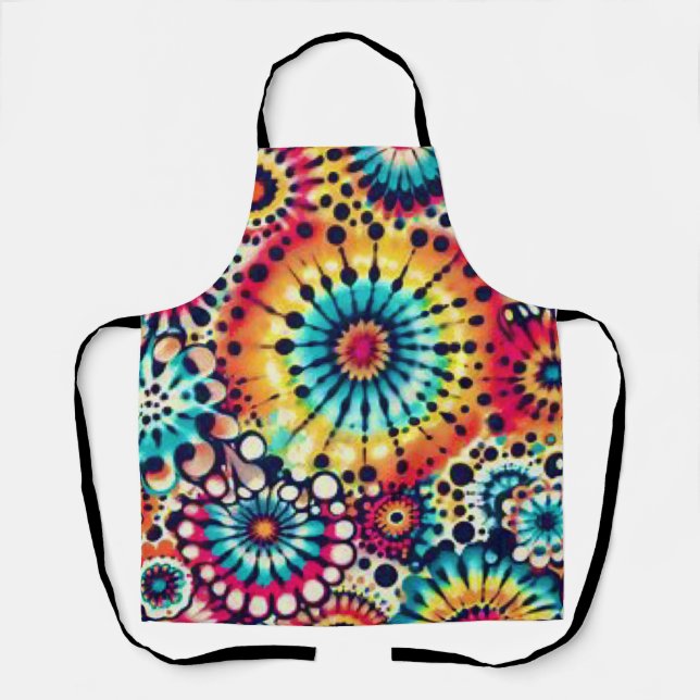 Tie Dye Pop Art  Apron (Front)