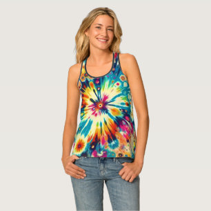 Tie Dye Pop Art Women's Tank Top