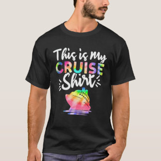 Tie Dye Print Family Cruise Trip This Is My Cruise T-Shirt