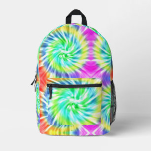 Tie Dye Psychedelic  Printed Backpack