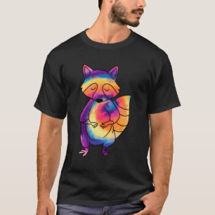 Tie-Dye Psychedelic Raccoon Trash Panda Animal T-Shirt