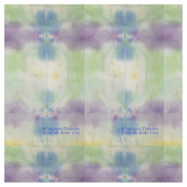 Tie-Dye Push Me Row You fabric (Close Up)