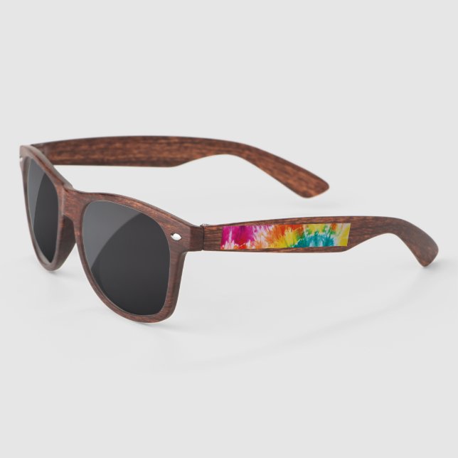 Tie Dye Rainbow Birthday Sunglasses (Left)