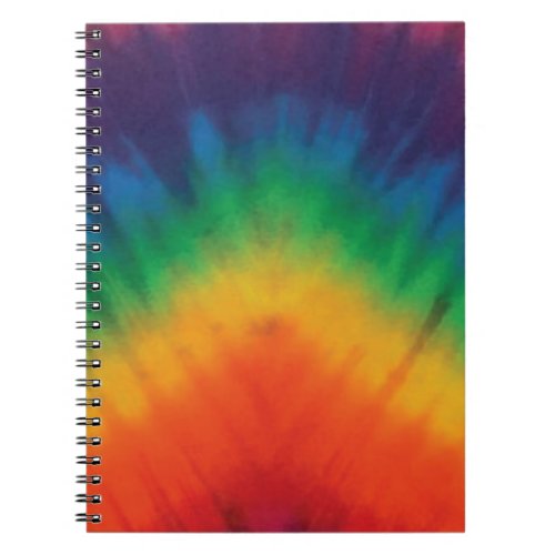 Tie Dye Rainbow Colors  Notebook