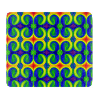 Tie Dye Rainbow Colors Pattern Cutting Board