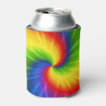 Tie Dye Rainbow Pattern Can Cooler at Zazzle