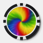 Tie Dye Rainbow Pattern Poker Chips at Zazzle