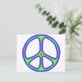 Tie Dye Rainbow Peace Sign 60's Hippie Love (Standing Front)
