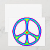 Tie Dye Rainbow Peace Sign 60's Hippie Love (Front/Back)