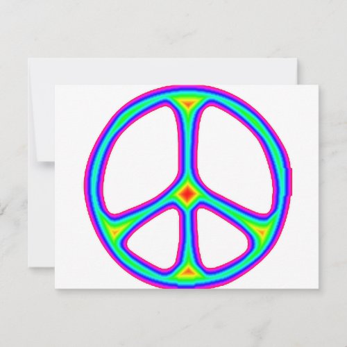 Tie Dye Rainbow Peace Sign 60s Hippie Love