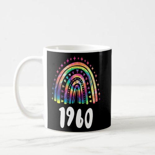 Tie Dye Rainbow Year Of Birth 1960 Birthday  Coffee Mug