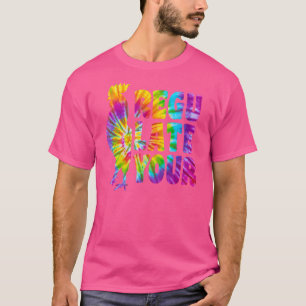 Tie Dye Regulate Your Rooster Chicken Feminist For T-Shirt