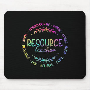 Tie Dye Resource Teacher Appreciation For Women Me Mouse Pad
