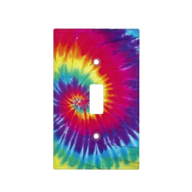 Tie Dye Retro Light Switch Cover (Front)