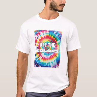 Tie-Dye Retro Rainbow Colors T-Shirt