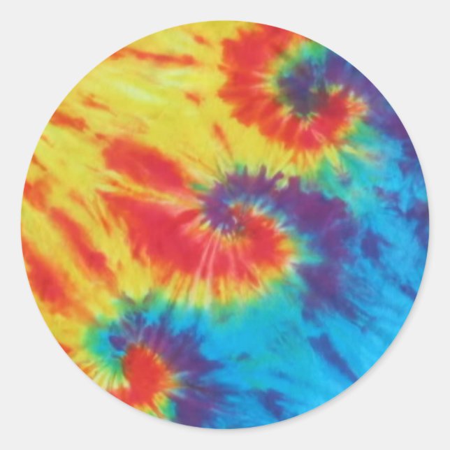 Tie dye round sticker (Front)