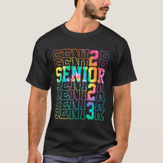 Tie Dye Senior Graduation Class Of 2023 Senior T-Shirt