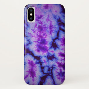 Tie Dye Shades of Purple & Blue iPhone X Case
