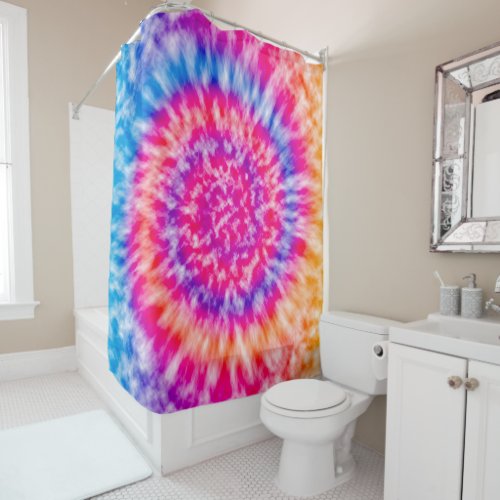 Tie Dye Shower Curtain