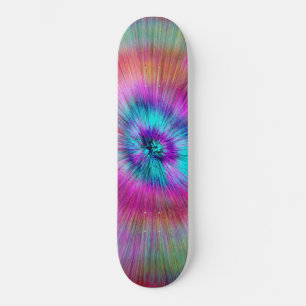 Tie dye skateboard