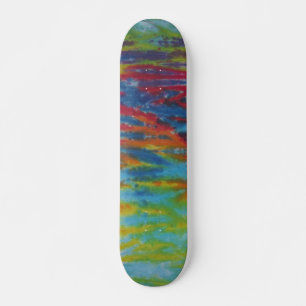 Tie Dye Skateboard - Tiger Stripe Deck