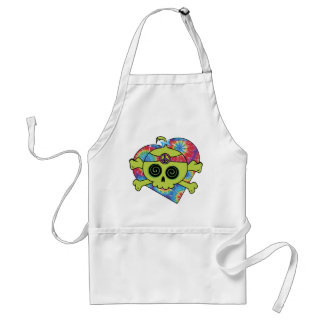 Tie Dye Skull Adult Apron