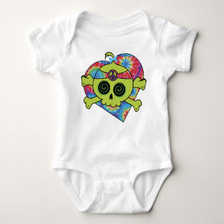Tie Dye Skull Baby Bodysuit