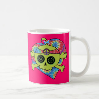 Tie Dye Skull Coffee Mug