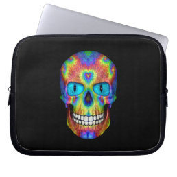 Tie Dye Skull Dead Zombie  Neoprene Laptop Sleeves