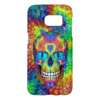 Tie Dye Skull Dead Zombie There iPhone X Case