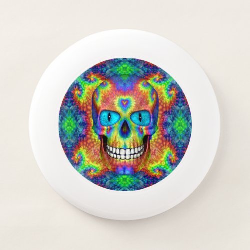 Tie Dye Skull Dead Zombie Undead   Frisbee