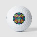 Tie Dye Skull Dead Zombie Undead  Golf Balls at Zazzle