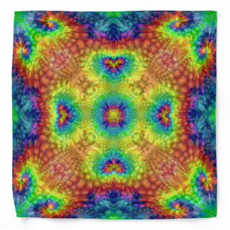Tie Dye Sky Colorful Bandana, Hankerchief, Hankie Bandana